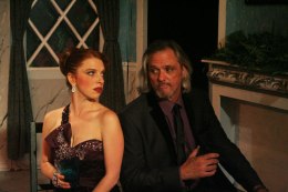 "Would you like to see a friendly Shrink?"; "I think I'd rather have another drink." Kristin Towers-Rowles as "The Leading Lady" (Woman 1) & Kurt Andrew Hansen as her husband, (Man 1) 