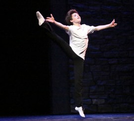"Suddenly I'm flying--flying like a bird, like 'electricity' sparks inside me and I'm free!" Mitchell Tobin Is Billy Elliot