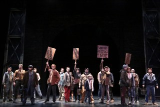 "We will go down--but rise again! And we will all go together when we go..." The Town's Striking Miner Sing.