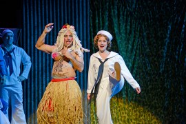 "I am caught and I don't wanna run, 'cause I'm havin' too much fun with 'Honey Bun'" Alessa Neeck  is "Nellie Forbush" with Spencer Rowe as "Luther Billis"