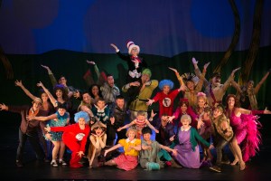 "Oh the thinks you will find lining up to get loose--oh, the thinks you can think when you think about 'Seuss'!" (Cathy Rigby & The Cast Of 3-D Theatrical's "Seussical, The Musical")