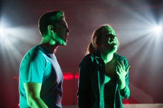 “They've managed to get rid of me, I'm gone without a trace; but sear the soul and leave a scar no treatment can erase!” Brandon Taylor Jones As “Gabe” Confronts Elyssa Alexander As His Mother, “Diana”