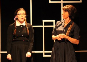 “Ma, I gotta tell you that without a doubt I got my best dancing lessons from you; you're the one who taught me how to "twist and shout"--because you shout non-stop and you're so twisted too!” Sarah Pierce Is “Penny Pingleton” With Karen Webster As Her Mother, “Prudy”