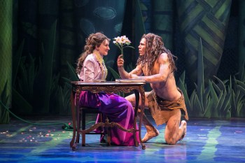 “Are these emotions racing through me? Tell me I must-Tell me I can…I never felt these things; I’m finding who I am” Katie DeShan as “Jane” shares some happy time with Devin Archer as “Tarzan”