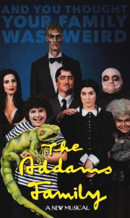 3-D Theatricals Presents “The Addams Family” October 10-25 In Fullerton, CA.; October 31-November 8, 2015 In Redondo Beach, CA. (www.3dtshows.com)