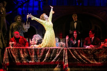 “We wait to laugh! We wait to cry! We wait for every hopeful breath--waiting for a lousy, rotting, vicious, rancid, fetid, frenzied, fatal DEATH!” (Tracy Rowe Mutz as "Alice Beineke" bares her soul in a raw moment of "Full Disclosure")