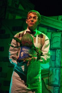 “Poor! All my life I’ve always been poor! I keep asking God what I’m for—and he tells me ‘Gee, I’m not sure!’” Scott Leslie is our hapless hero, “Seymour Krelborn”