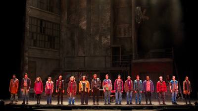 “In daylights, in sunsets, in midnights, in cups of coffee; in inches, in miles, in laughter and in strife; five hundred twenty five thousand six hundred minutes: how do you measure, a year in the life?” The cast of ‘The La Mirada Theatre For The Performing Arts” “Rent”