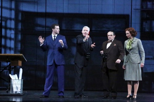 Kevin Earley as fledgling Architect “Michael Shaw” learns from Tony Sheldon as Financier “John Jakob Raskob”, Michael McCormick as former New York Governor “Al Smith” and Stephanie Gibson as his ‘go-to gal’, “Frankie Peterson” that to succeed you gotta have “Moxie” in the new musical "EMPIRE"