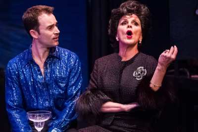 “You'll find that what you really wanted and what you end up getting, you never really wanted at all!” Bess Motta as “Judy Garland” warns Andrew Bongiorno as “Peter Allen” about the hazards of wishing too hard for success in the “Celebration Theatre’s” West Coast premiere of “The Boy From OZ”