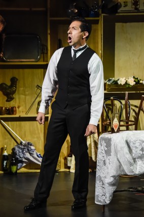 “This time we play with MY deck! Out of my way—it’s MY neck! This time the set-up feels right, Bay, it’s Opening Night!” Michael Cortez as “Nick Arnstein” prepared to take a big gamble on business (and love) in “The Conundrum Theatre Company’s” Production Of “Funny Girl”