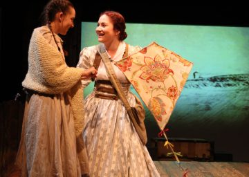“Some things will never die—the promise of who you are, the memories when I am far from you” Emma Nossal as “Beth” tries to explain to Ashley Arlene Nelson as her sister “Jo” that “Some Things Are Meant To Be” in The Chance Theater’s “Little Women—The Broadway Musical”